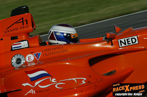 Jos Verstappen in actie op de EuroSpeedway Lausitz